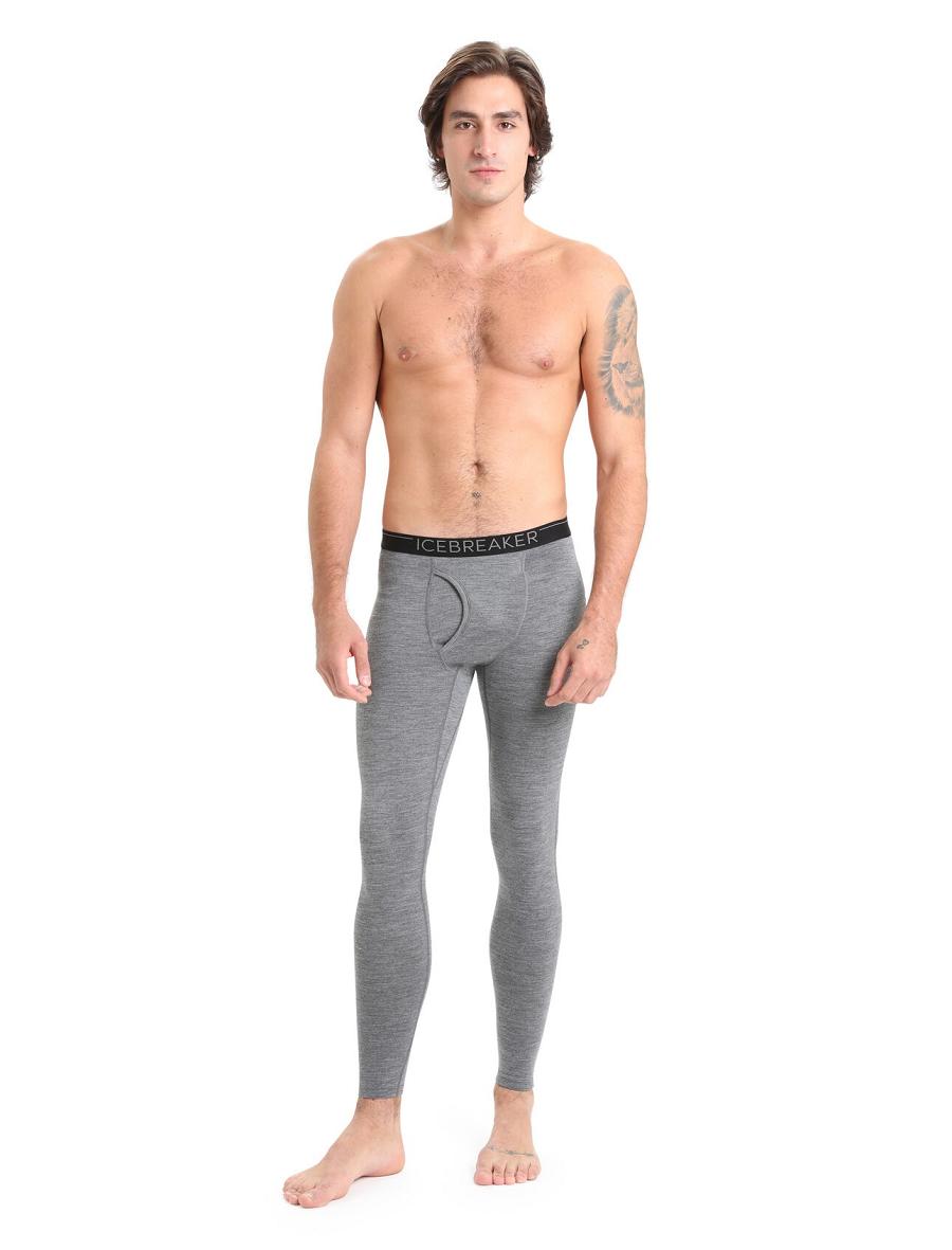 Gritstone Heather Icebreaker Merino 200 Oasis with Fly Men's Leggings | AU 1133QMAZ